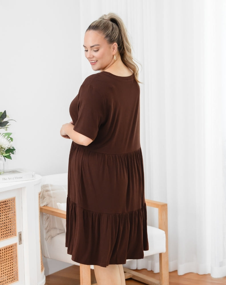 Bamboo Mandy Dress - Coffee