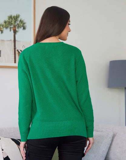 Maple Cotton Knit - Emerald