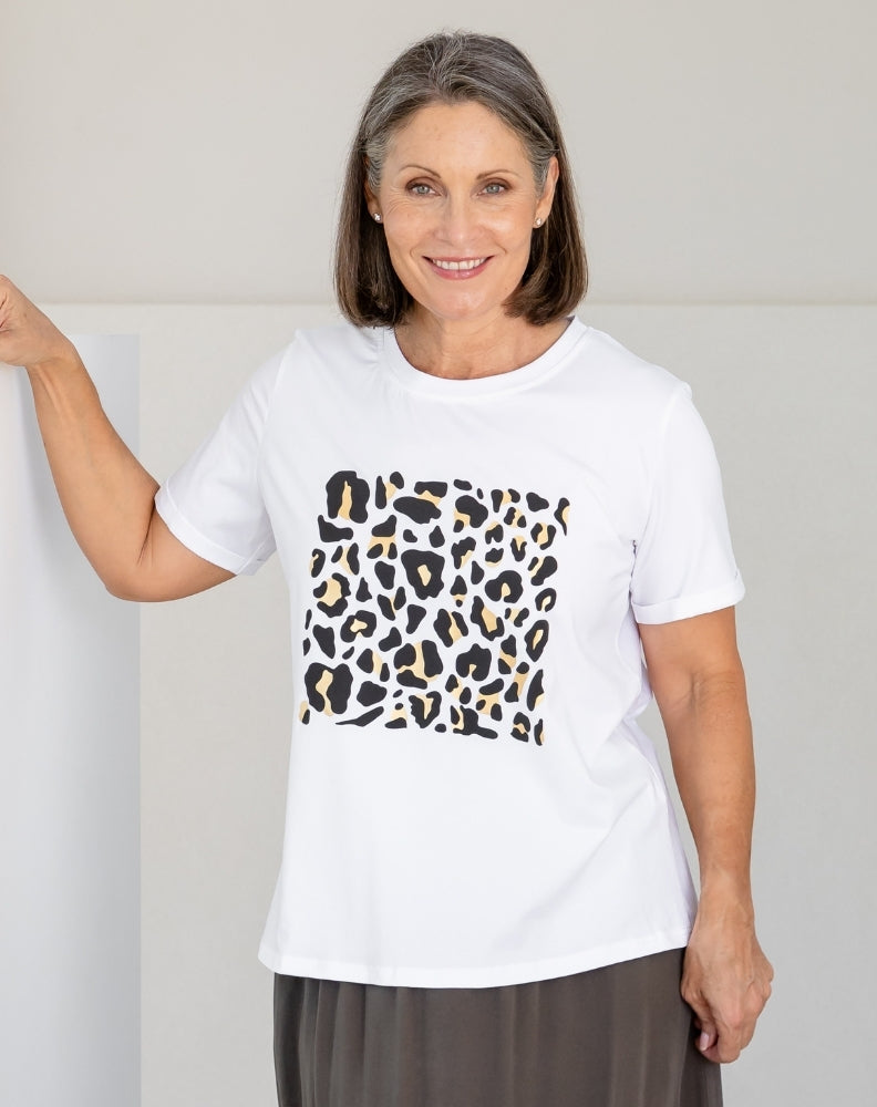 Leopard Lovers Cuff Tee