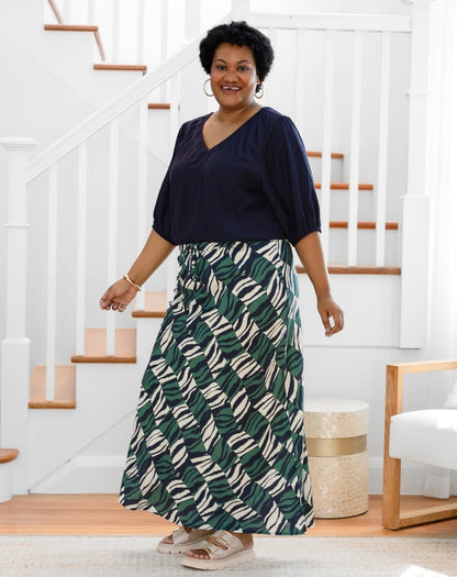 Chloe Bias Skirt - Evergreen