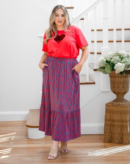 Danielle Skirt - Melon Crush