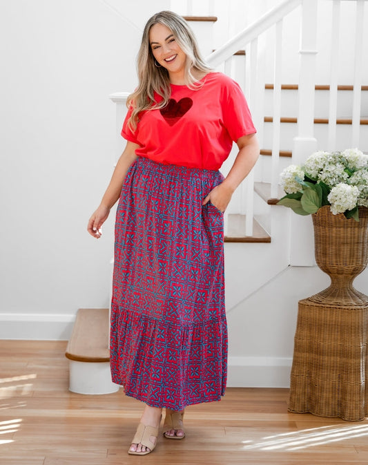 Danielle Skirt - Melon Crush