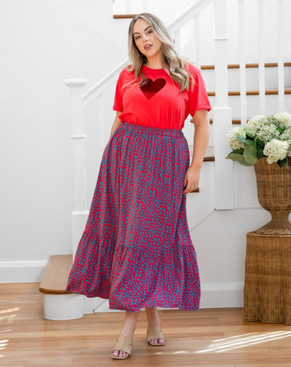Danielle Skirt - Melon Crush
