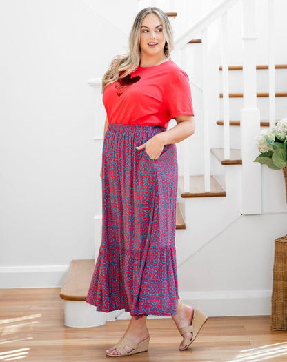 Danielle Skirt - Melon Crush