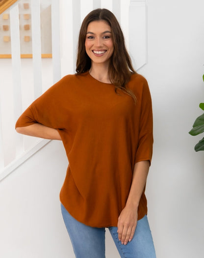 Batwing Knit - Fudge