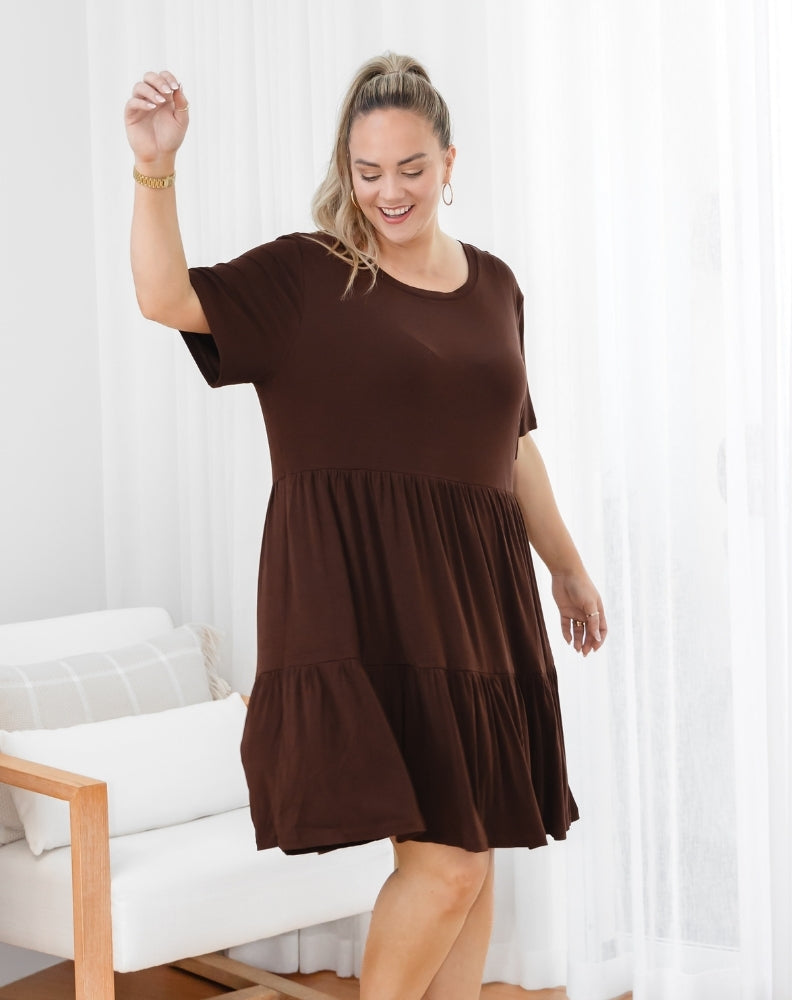 Bamboo Mandy Dress - Coffee