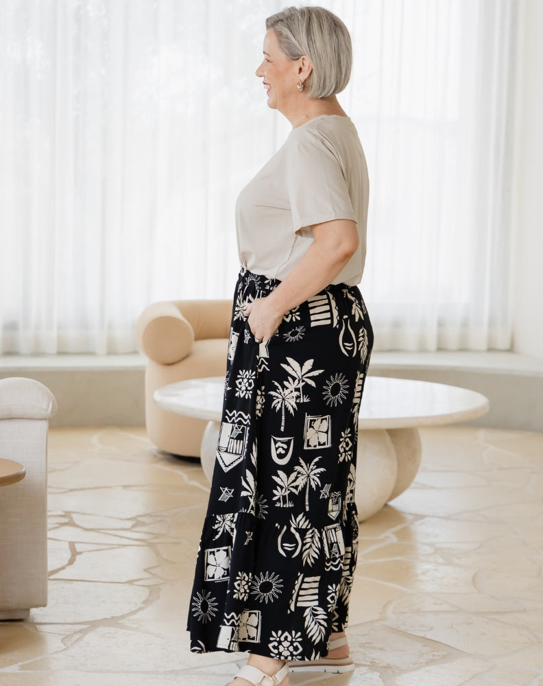 Danielle Maxi Skirt - Margarita Print