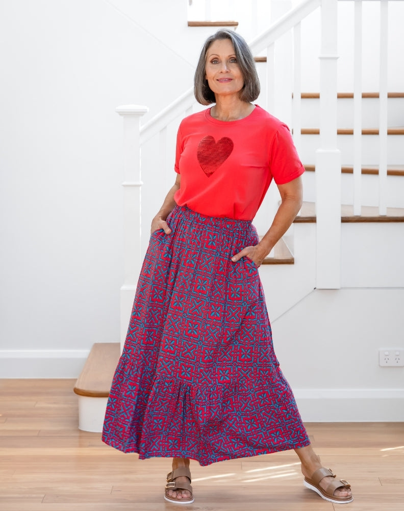 Danielle Skirt - Melon Crush