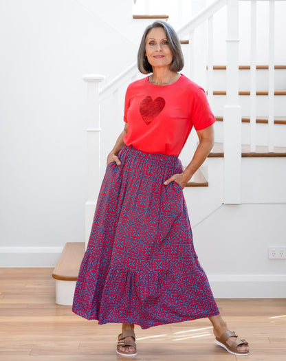 Danielle Skirt - Melon Crush