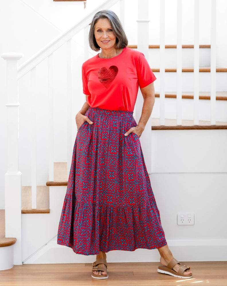 Danielle Skirt - Melon Crush