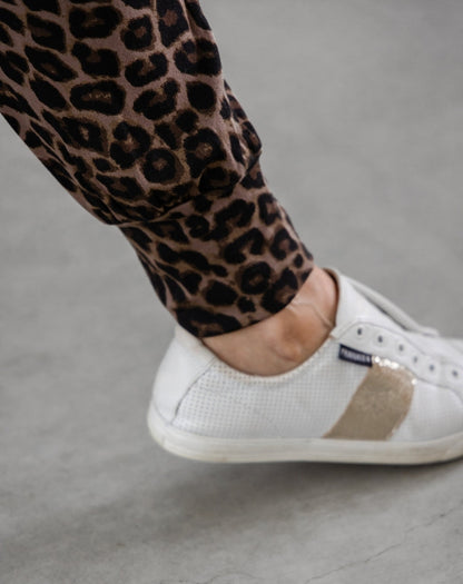 Lounge Pant - Brown Leopard