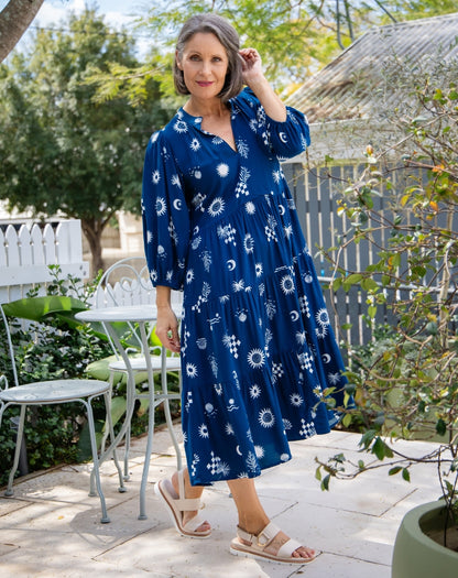 Violet Dress - Blue Shells