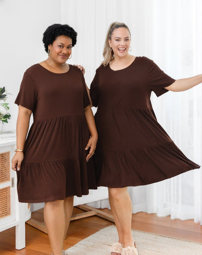 Bamboo Mandy Dress - Coffee