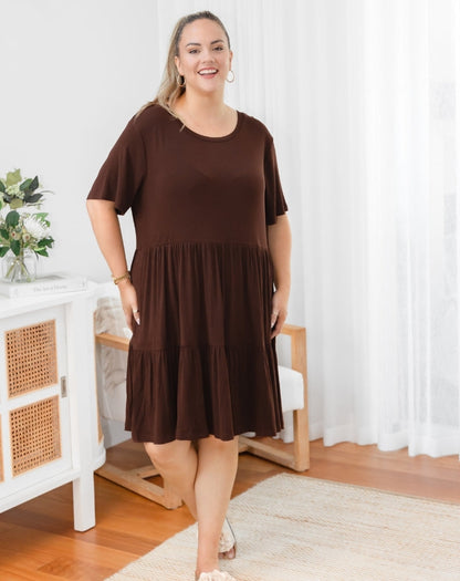 Bamboo Mandy Dress - Coffee