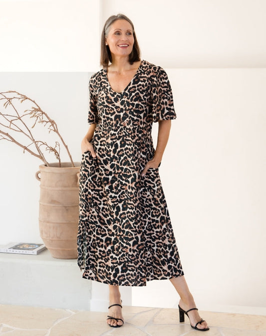 Georgia Dress - Leopard