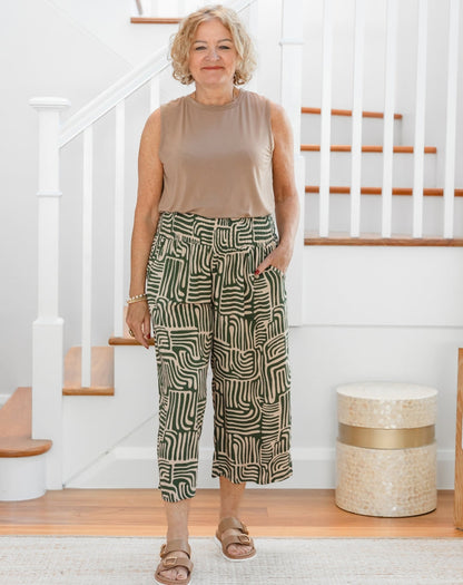 Iluka Pants - Sketch Print