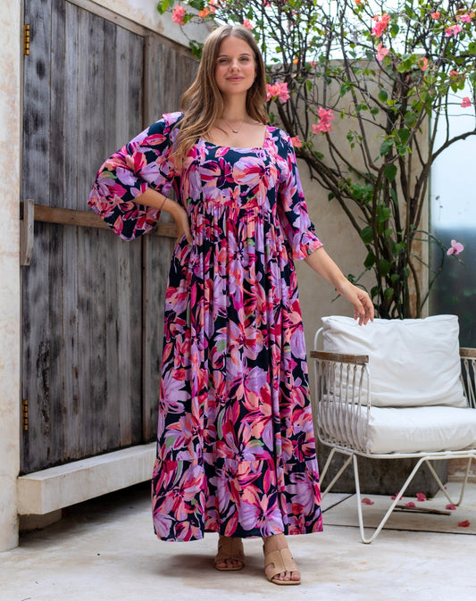 Kalani Dress - Lilac Floral