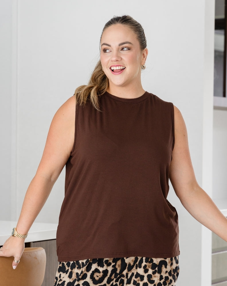 Taylor Tank - Chocolate