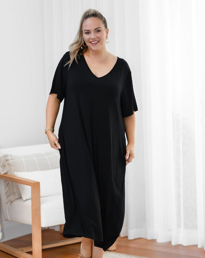 Bamboo Haley Dress - Black