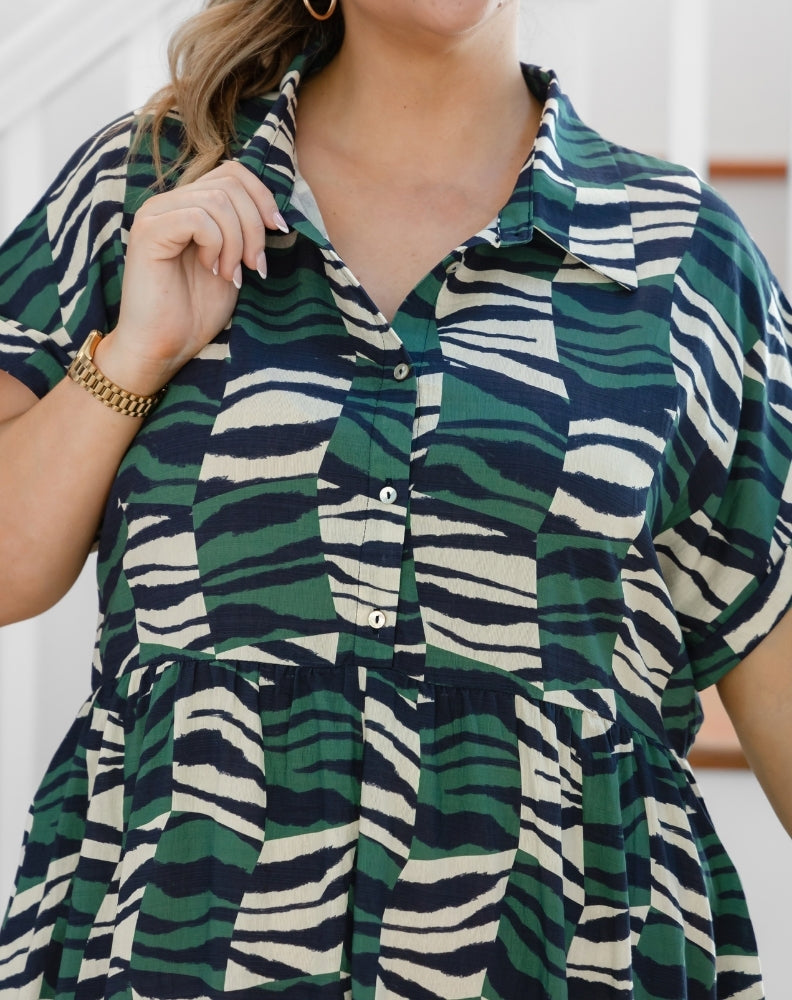 Elsie Dress - Evergreen