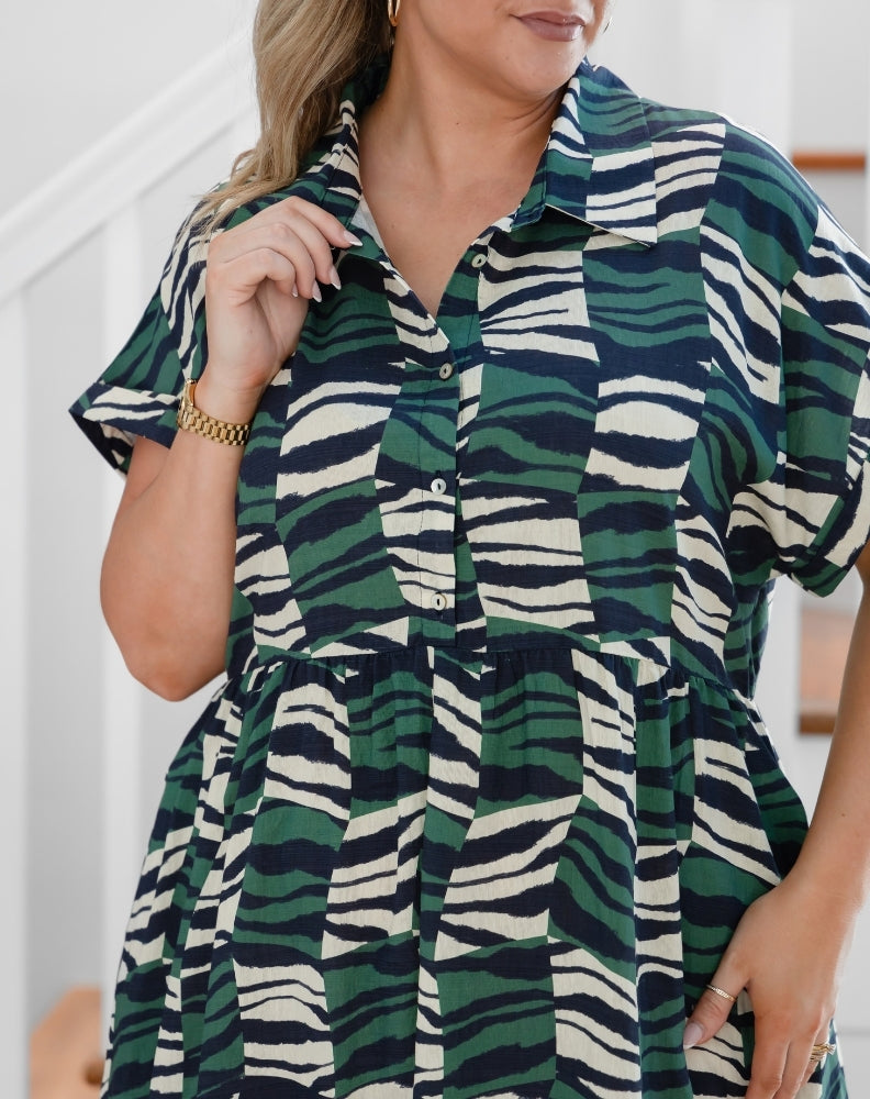 Elsie Dress - Evergreen