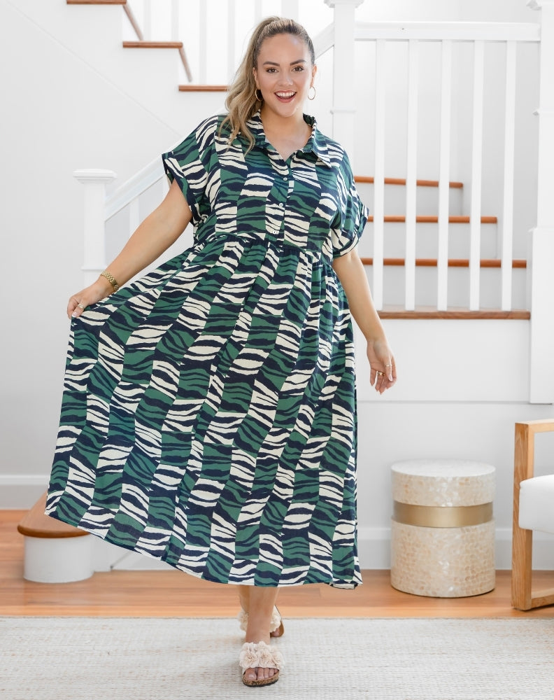Elsie Dress - Evergreen