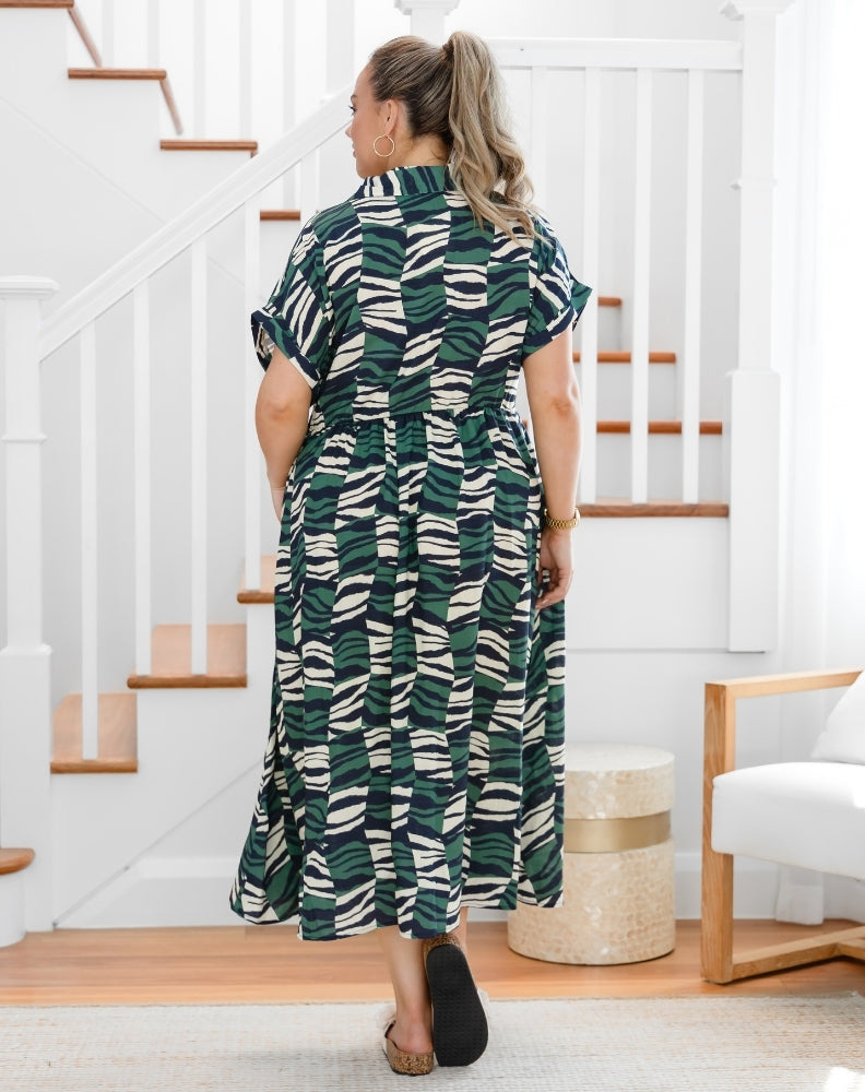 Elsie Dress - Evergreen