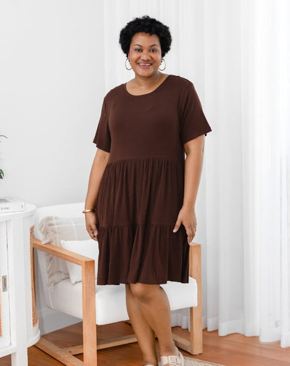 Bamboo Mandy Dress - Coffee