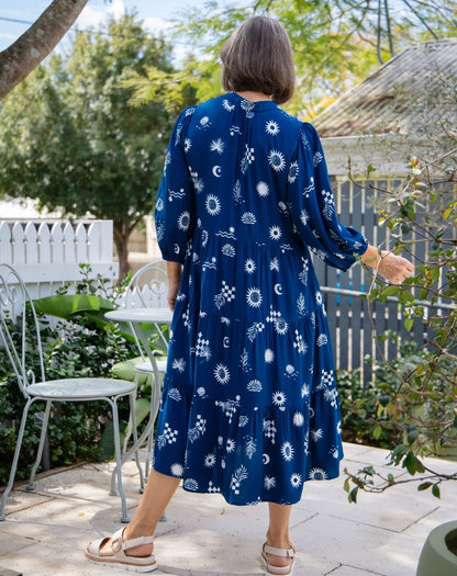 Violet Dress - Blue Shells