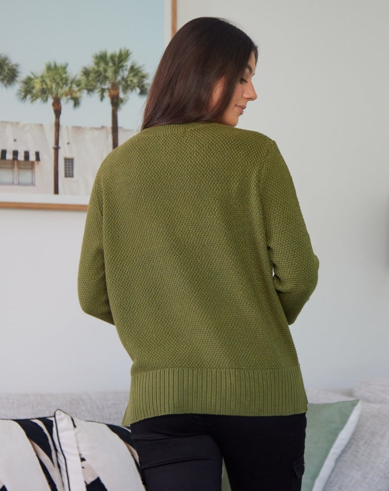 Maple Cotton Knit - Khaki