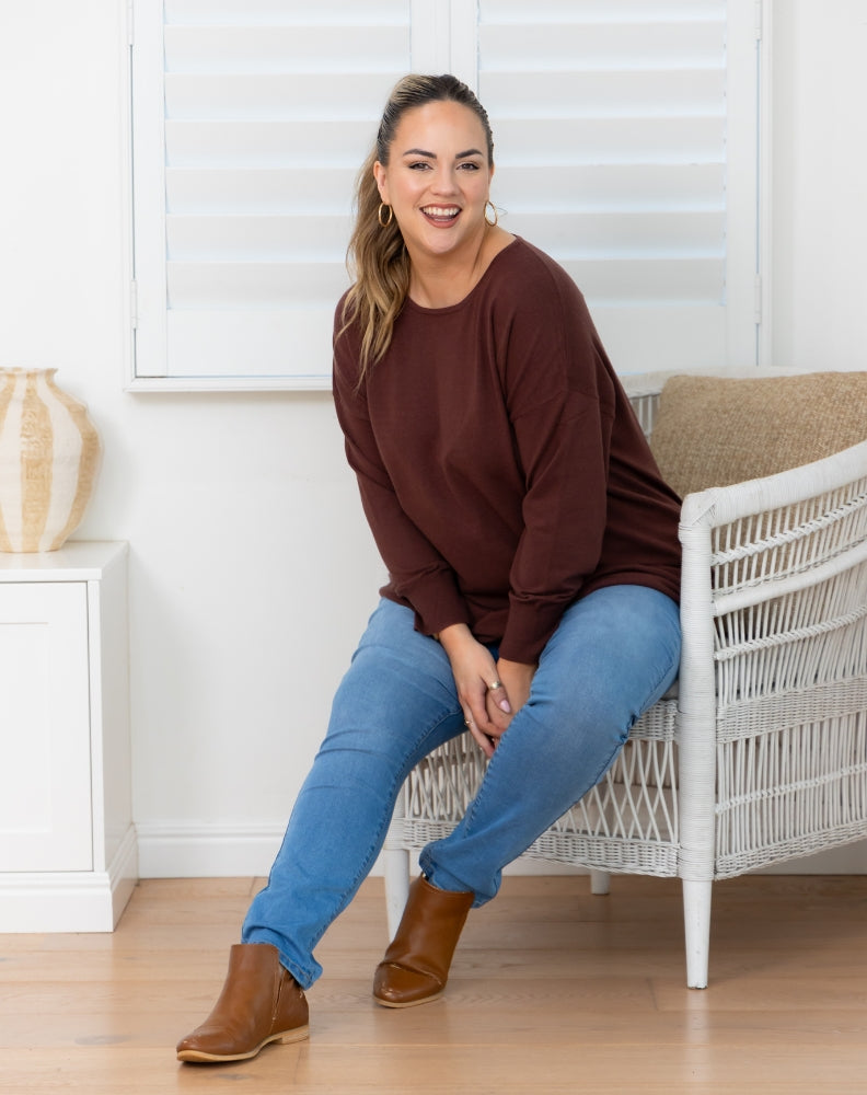 Bailey Tunic Knit - Coffee