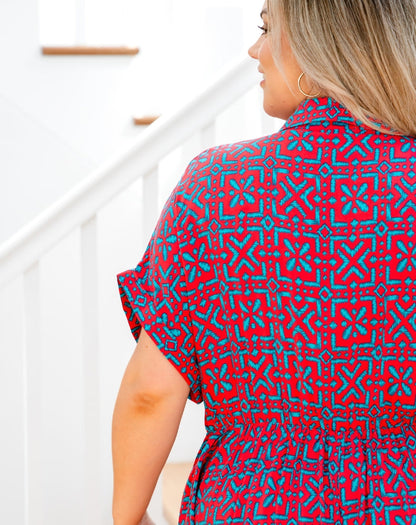 Elsie Dress - Melon Crush
