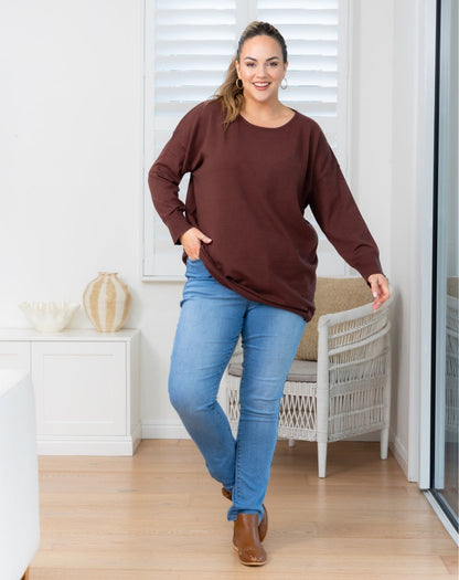 Bailey Tunic Knit - Coffee