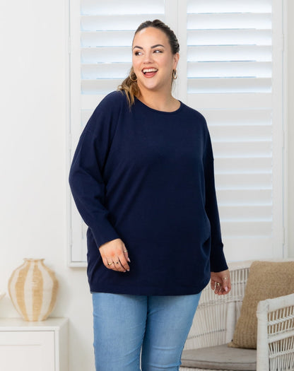 Bailey Tunic Knit - Navy
