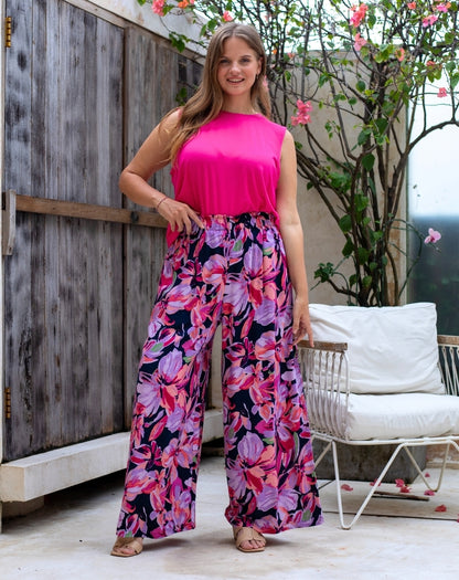Paige Pants - Lilac Floral