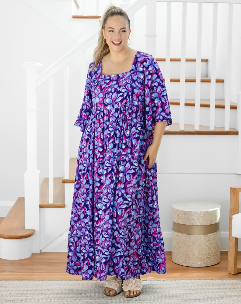Kalani Dress - Violet Blossom