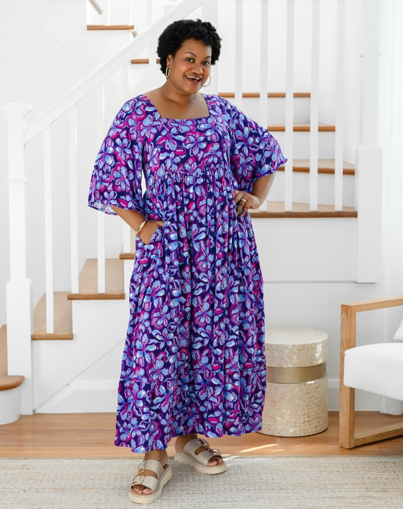Kalani Dress - Violet Blossom