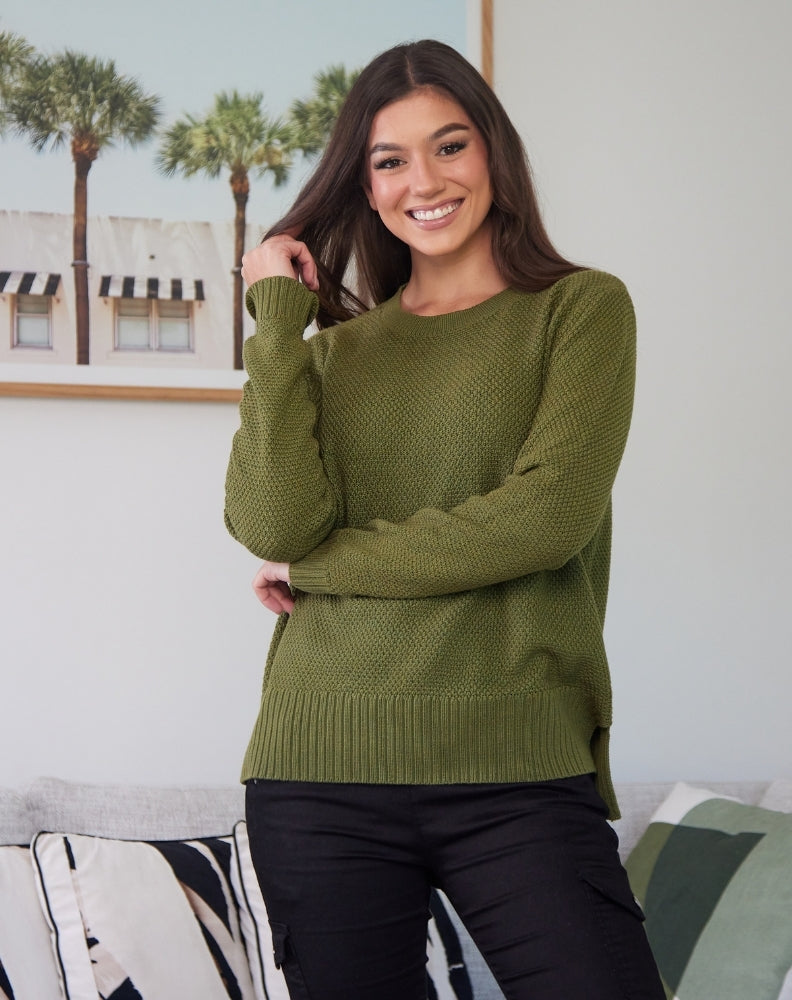 Maple Cotton Knit - Khaki