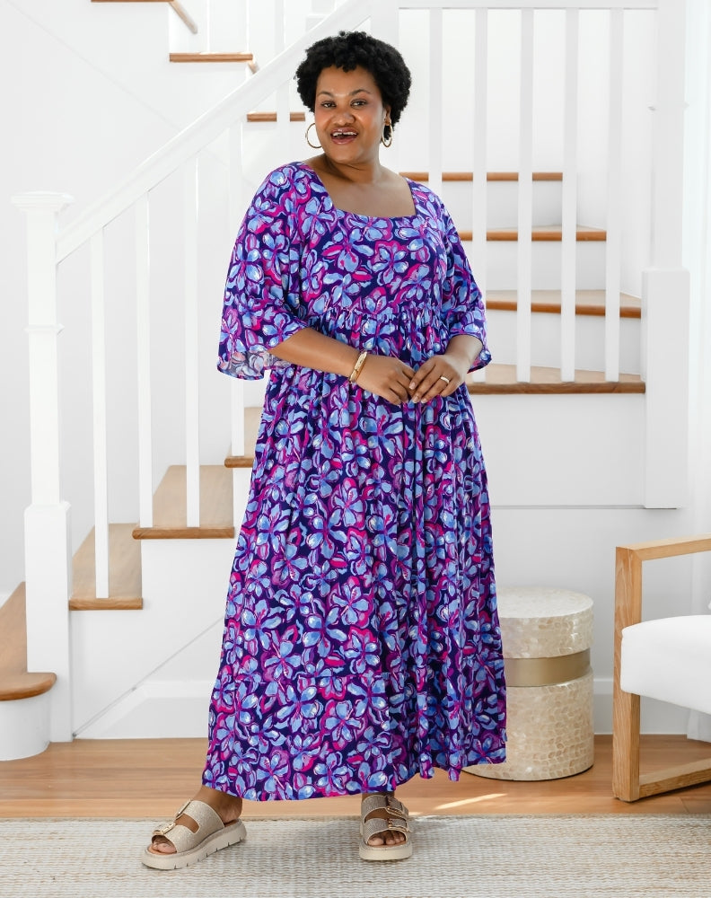 Kalani Dress - Violet Blossom