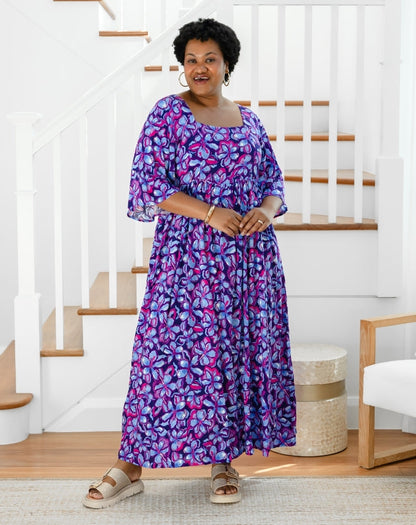 Kalani Dress - Violet Blossom