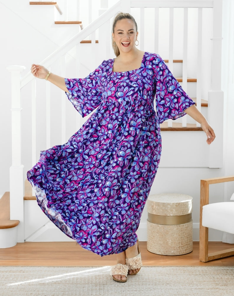 Kalani Dress - Violet Blossom