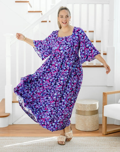 Kalani Dress - Violet Blossom
