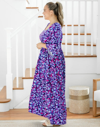 Kalani Dress - Violet Blossom