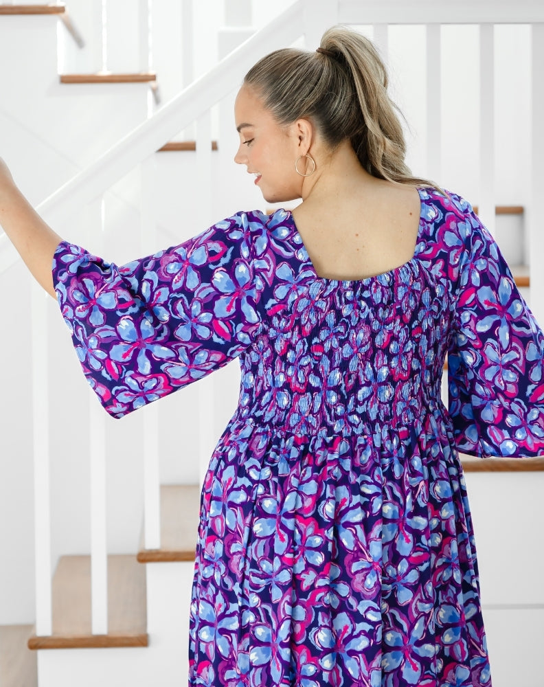Kalani Dress - Violet Blossom