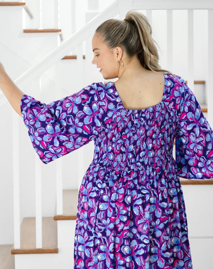 Kalani Dress - Violet Blossom