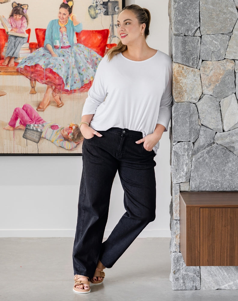 Jordyn Relaxed Jean - Black