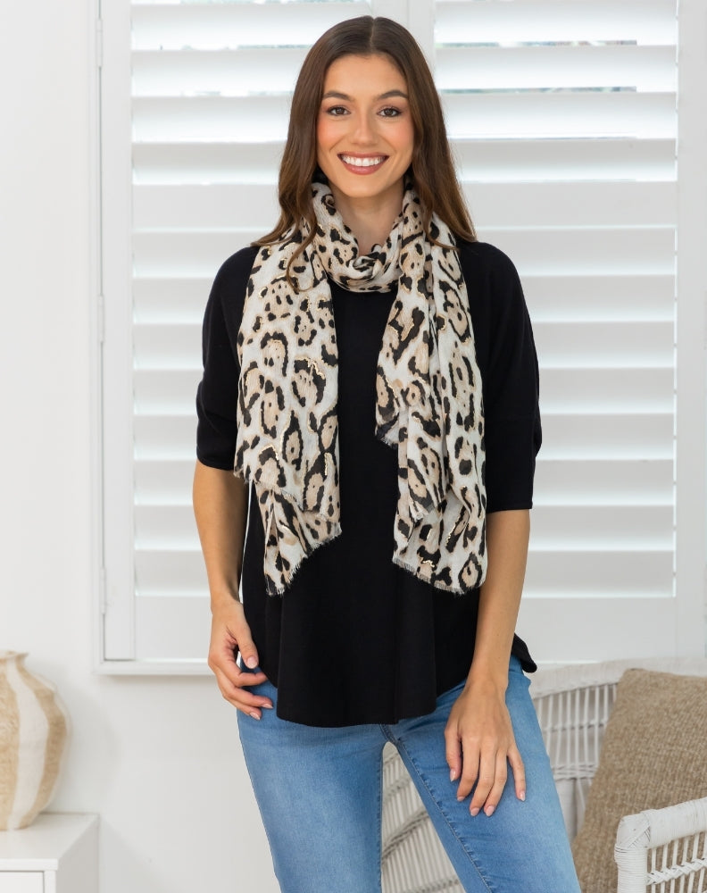 Snow Leopard Scarf