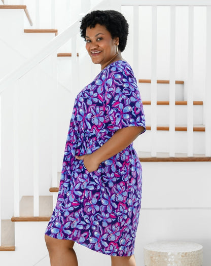 Babydoll Dress - Violet Blossom