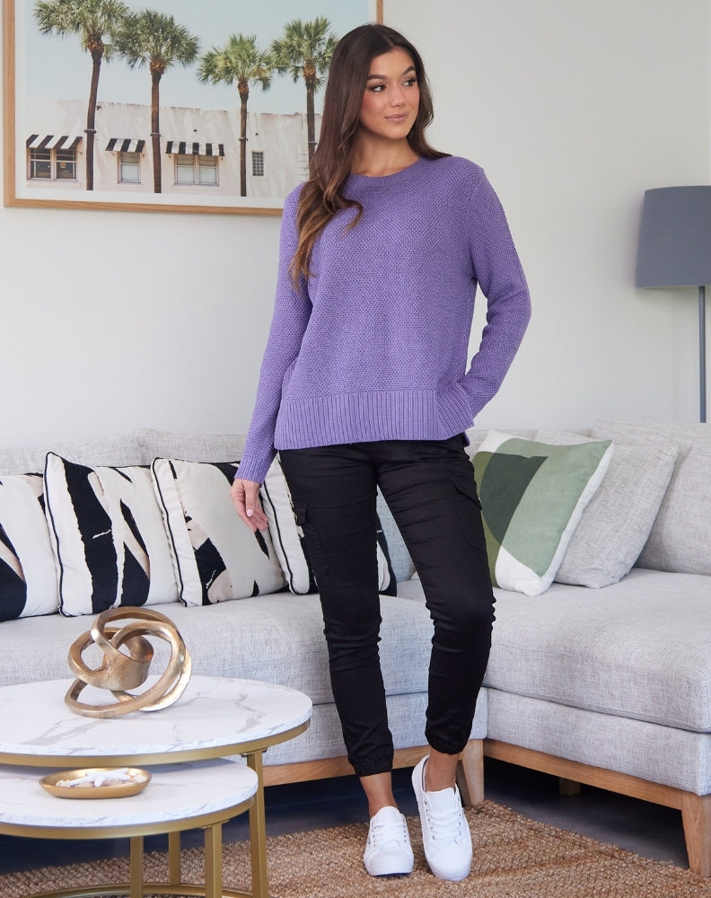 Maple Cotton Knit - Lilac