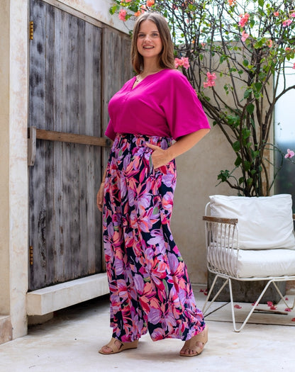 Paige Pants - Lilac Floral